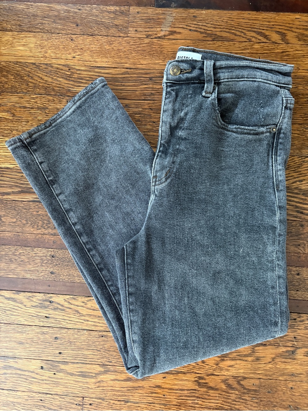 Pistola High-Rise Washed Black Gray Jeans